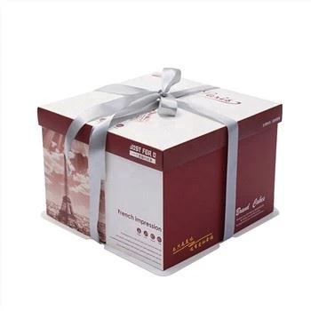 Caja para tartas hecha a mano